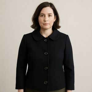 Le Suit Black Vintage Jacket Sz 8